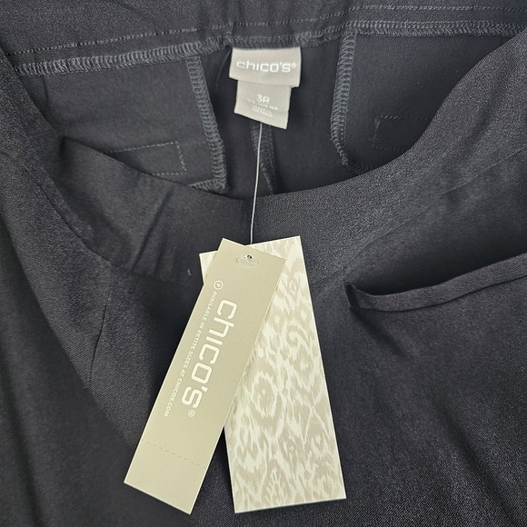 Chico's #570250879 So Slimming Brigitte Slim Ankle Pants in Black NWT - Picture 3 of 11